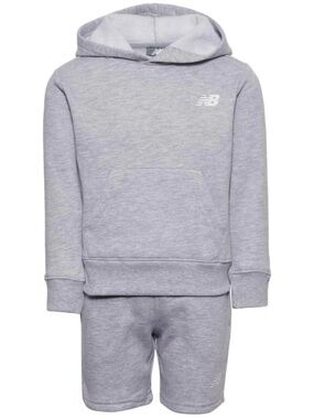 New Balance Hoodie and Shorts Set - grey
